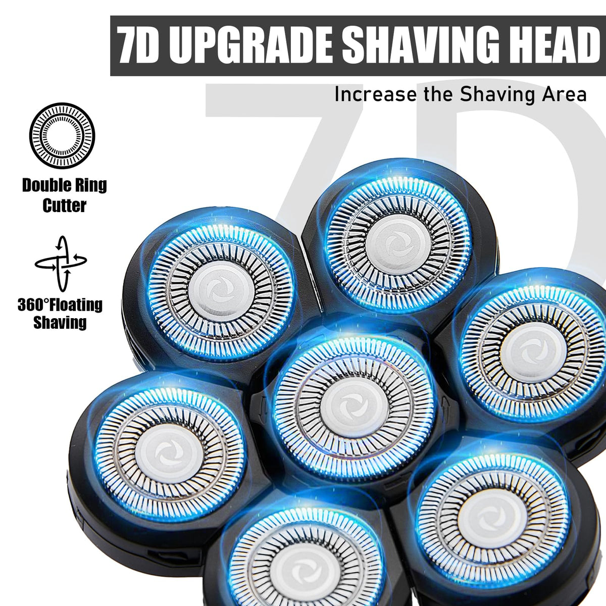 YAZIYIR snap-on heads for quick, clean head replacement.