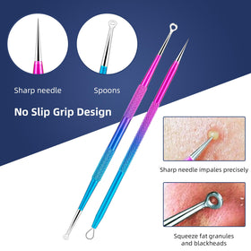 Ybaoo stainless steel blackhead extractors provide durable, rust-free performance for regular skincare routines.