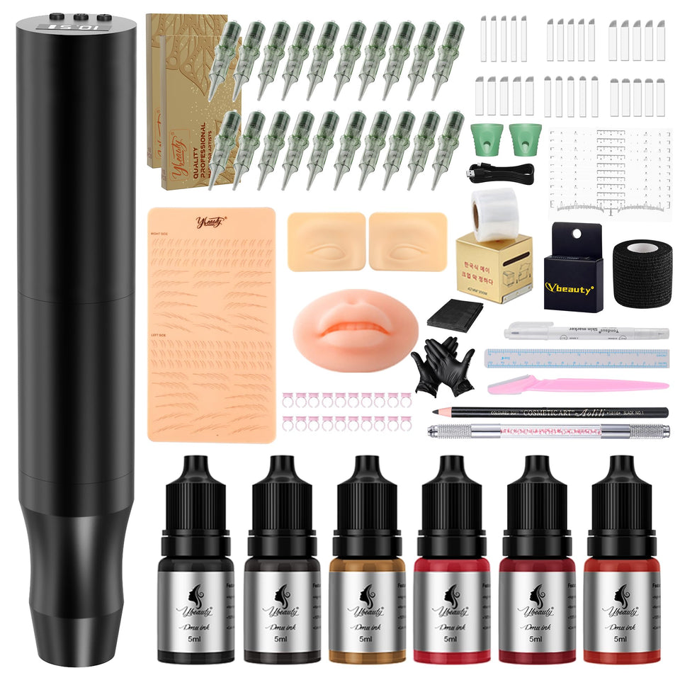 Ybeauty beginner microblading gun for precise brow outlines.