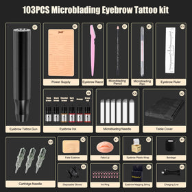 Ybeauty eyebrow cling film to protect work area during tattooing.