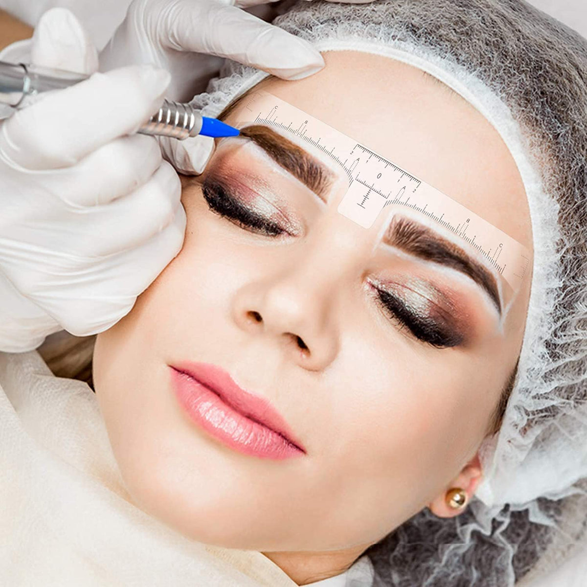 Ybeauty ink ring cup and film for clean pigment transfer