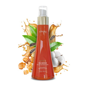 Ybera Paris Mirra Oil Repair bottle close up for dry and damaged hair