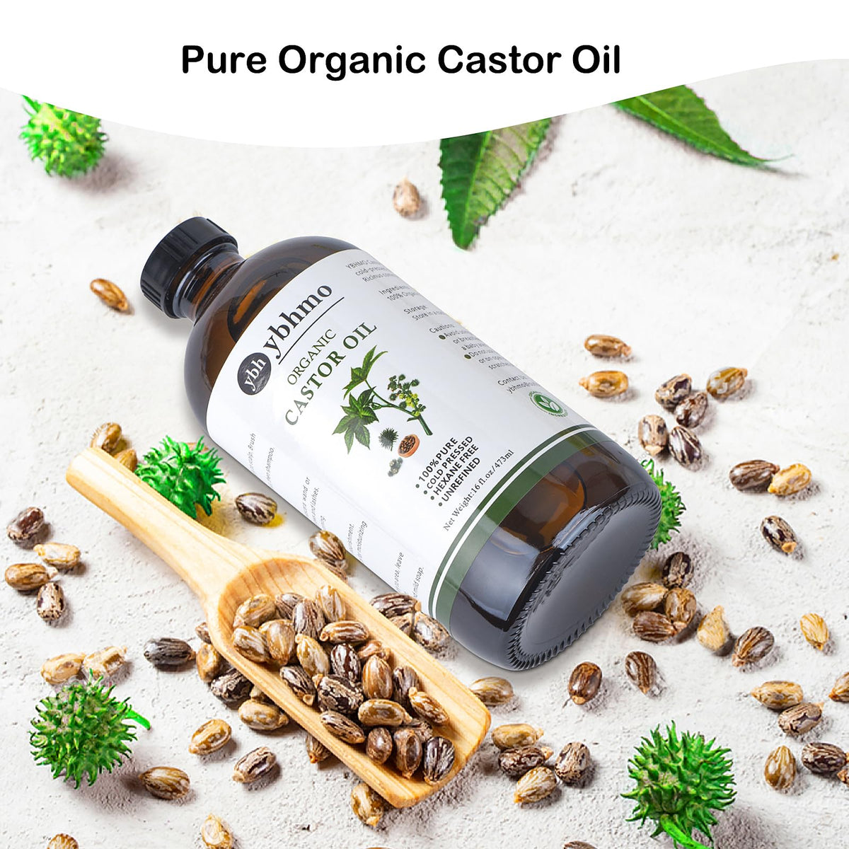 YBHMO castor oil pack for abdomen and joints soothing care