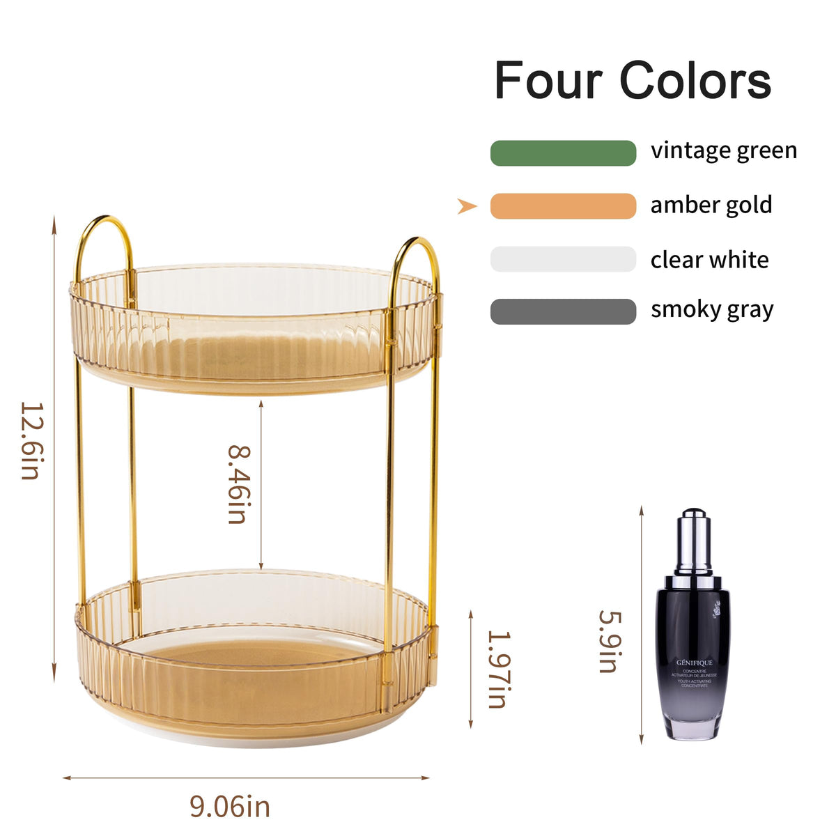 YCIA&DONE two-layer design keeps items organized and visible
