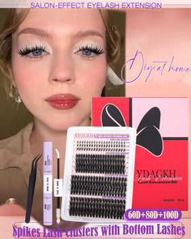 Bottom lashes included for a balanced, complete lash look.
