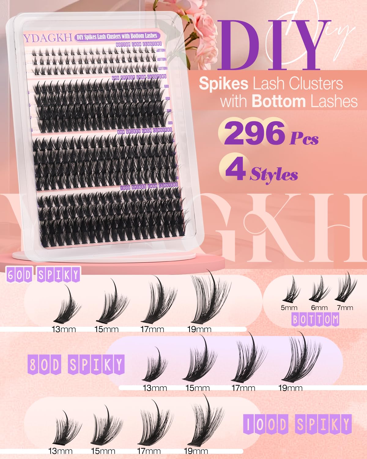 Clear lash bond by YDAGKH dries quickly with an invisible hold.