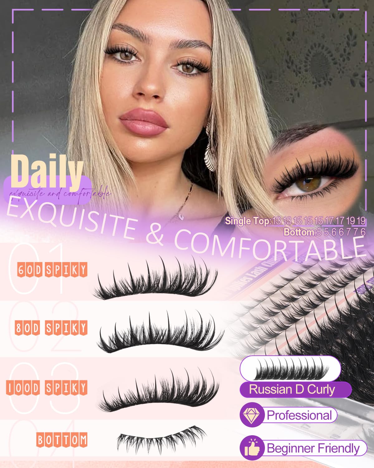 Professional lash tweezers from YDAGKH for precise at home application.
