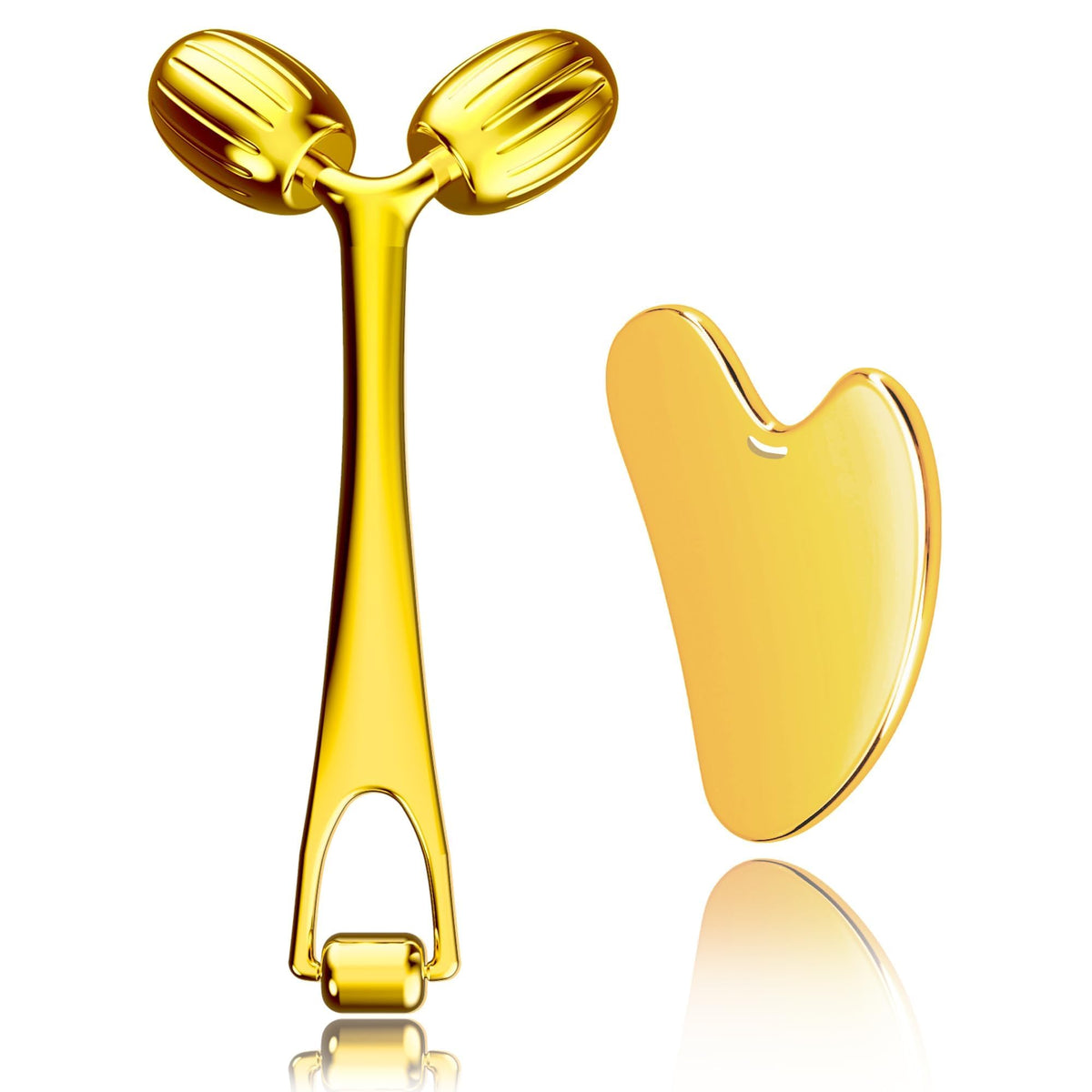 Yeamon dual-head face roller glides smoothly for efficient facial massage