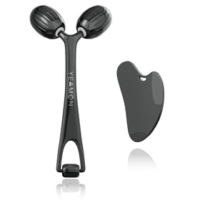 Yeamon dual-head face roller for broad areas and precise under-eye use.