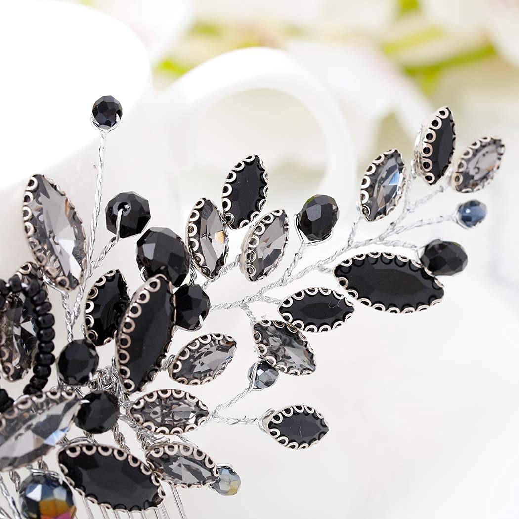 Yean black opal rhinestones capture light from every angle.