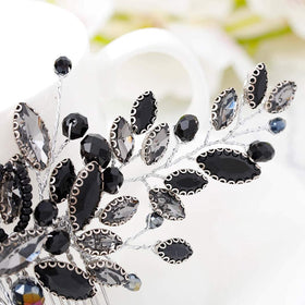 Yean black opal rhinestones capture light from every angle.