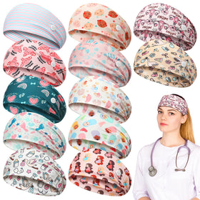 Yearntown nurse headband with ultrasound print for comfortable long shifts.