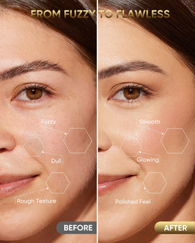 Close-up of YeCheer Dermaplane Razor microblade protection reduces irritation during facial hair removal.