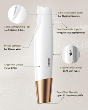 Compact YeCheer Dermaplane Razor is travel-friendly and fits easily in a bag.