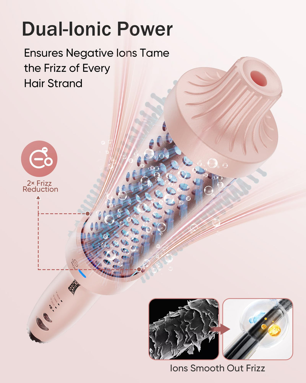 YeCheer Thermal Brush demonstrating 360 degree airflow for even heating