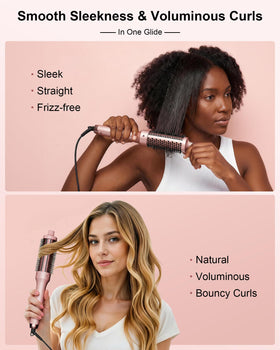 YeCheer Thermal Brush showing dual ionic outlets for frizz control