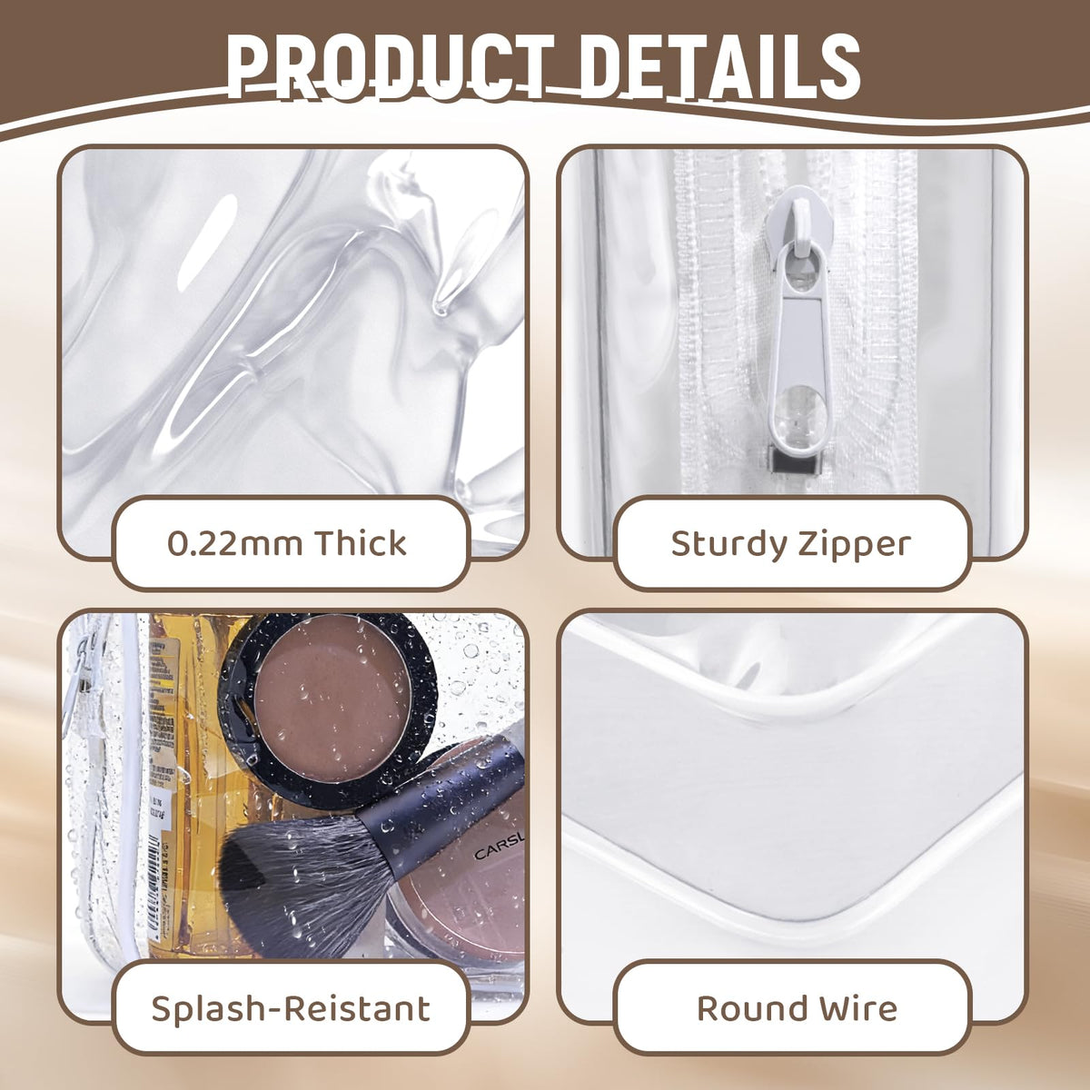 YedsIntu waterproof PVC material close-up highlighting durable, spill-resistant design.