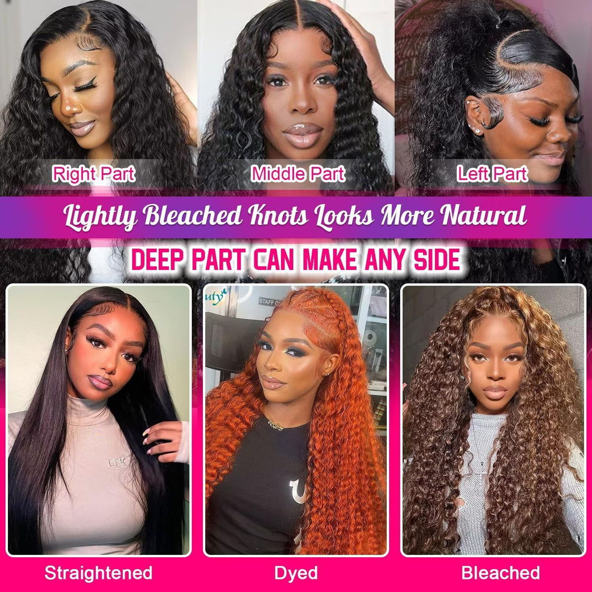 Yeeaak pre-plucked natural hairline for effortless parting.