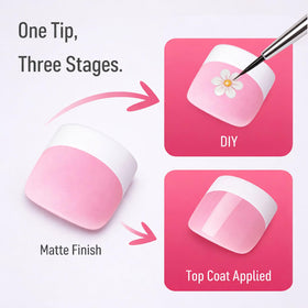 YeeLam natural-fit soft gel toenails provide a lightweight, natural pink finish.