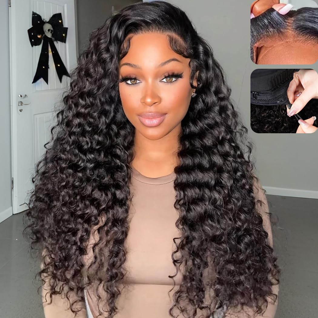 Yeelice Hair deep wave front lace wig for quick, natural-looking wear