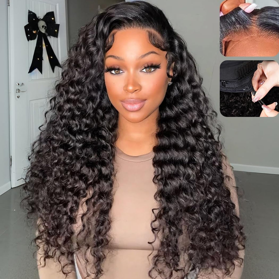 Yeelice Hair deep wave front lace wig for quick, natural-looking wear