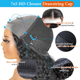 Yeelice Hair drawstring-cap wig stays put with adjustable fit