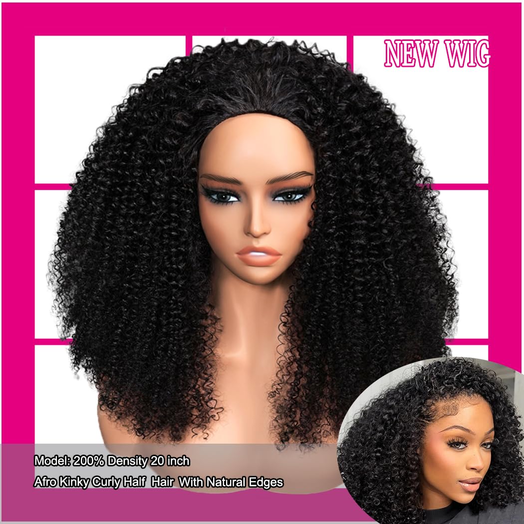 Yeelice Hair glueless half wig no lace for quick comfortable wear