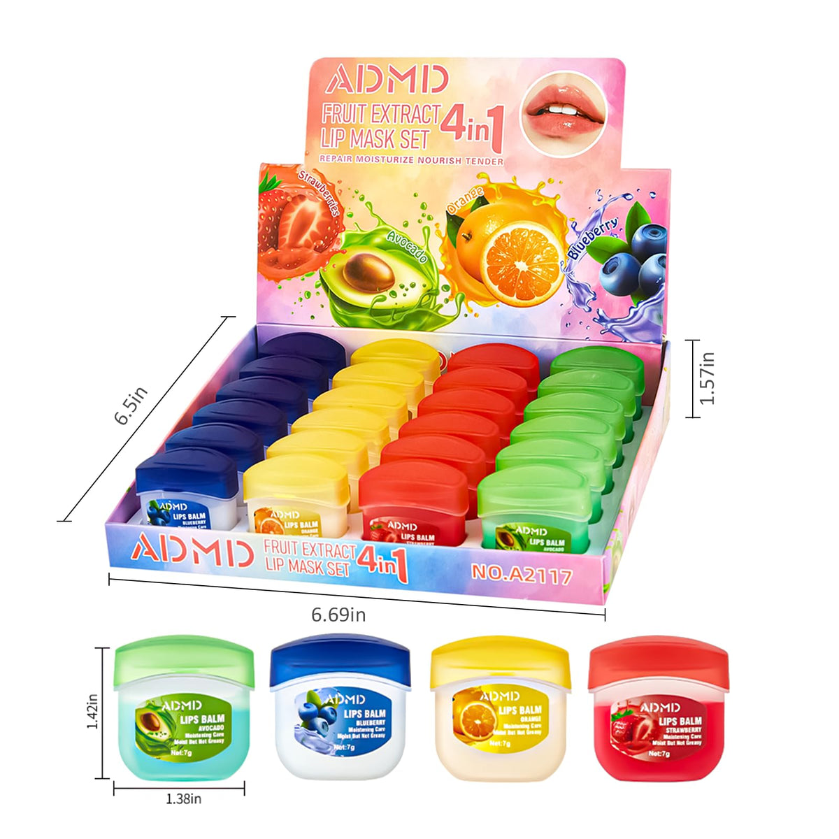 Yehenarn lipmoisturizing set strawberry packaging offers compact design for quick touch-ups