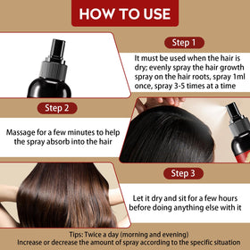 YeyiLidu fast-absorbing spray leaves hair clean and moveable all day.