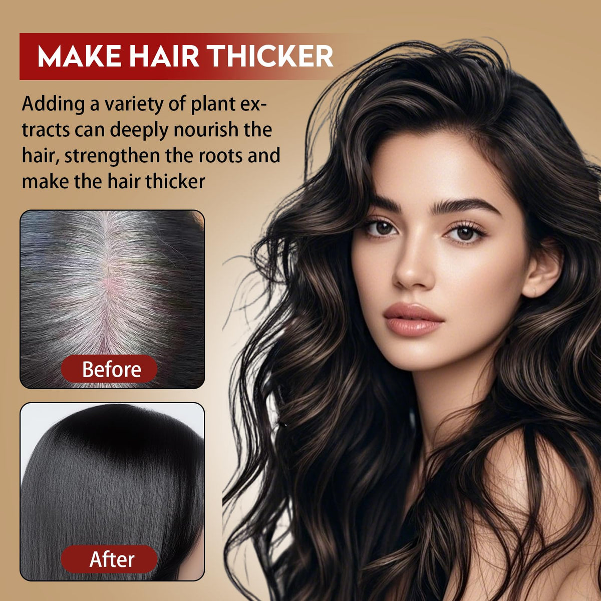 YeyiLidu saffron extract hair care to nourish dry strands.