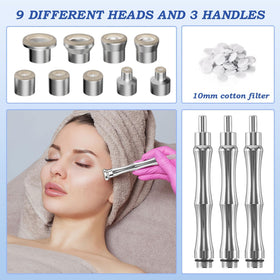Yekavo diamond dermabrasion wand collection designed for targeted treatment areas.