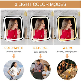 YEKKOPT travel-compact mirror fits in bags for on-the-go touchups.