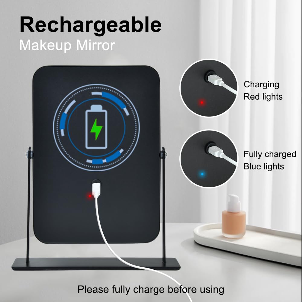 YEKKOPT rechargeable battery enables cordless use during travel or bedside routines.