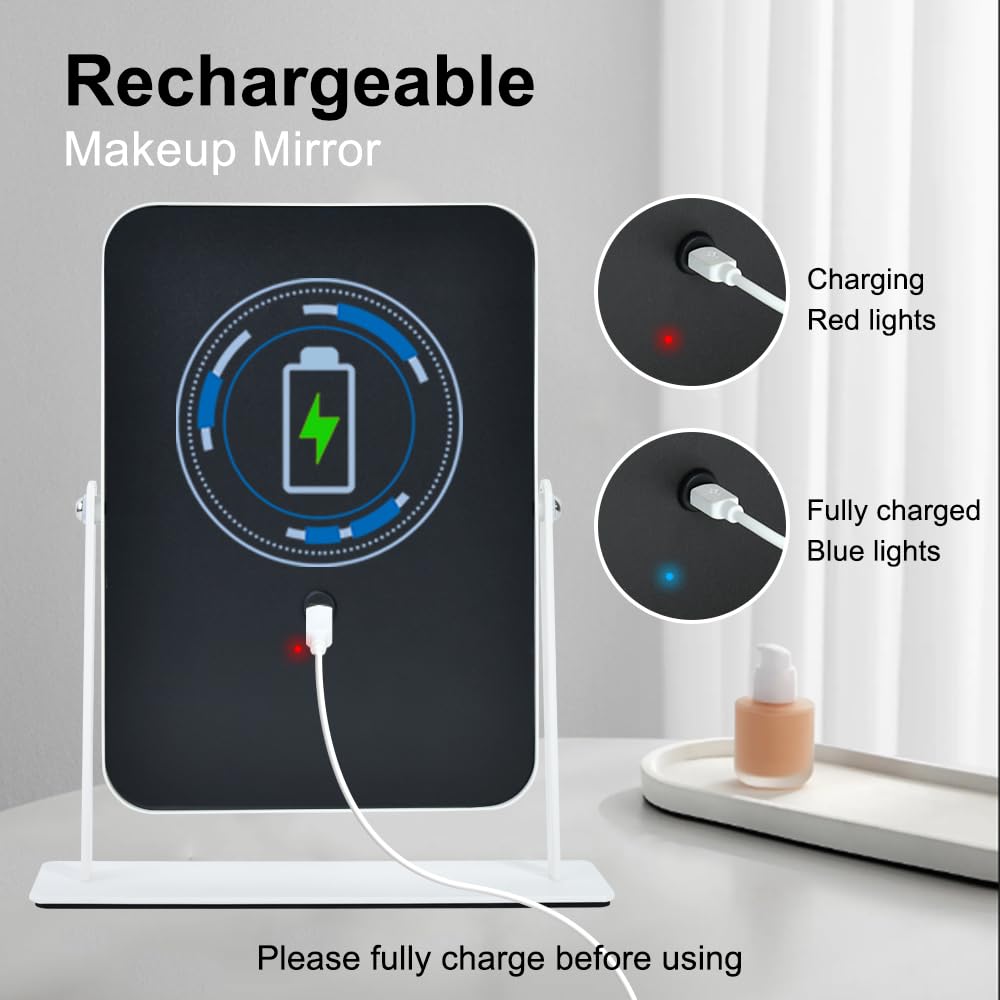YEKKOPT mirror with dimmable brightness ideal for precise application