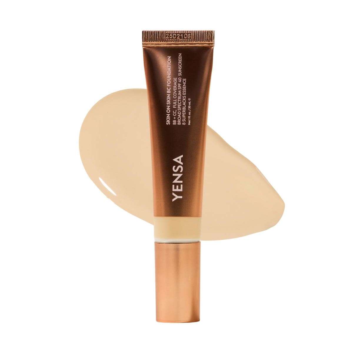 YENSA BC Foundation bottle with SPF 40 for breathable full coverage.