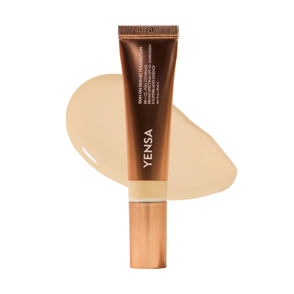 YENSA BC Foundation bottle with SPF 40 for breathable full coverage.