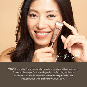 YENSA BC Foundation infused with eight SuperBlacks Essence for antioxidants.