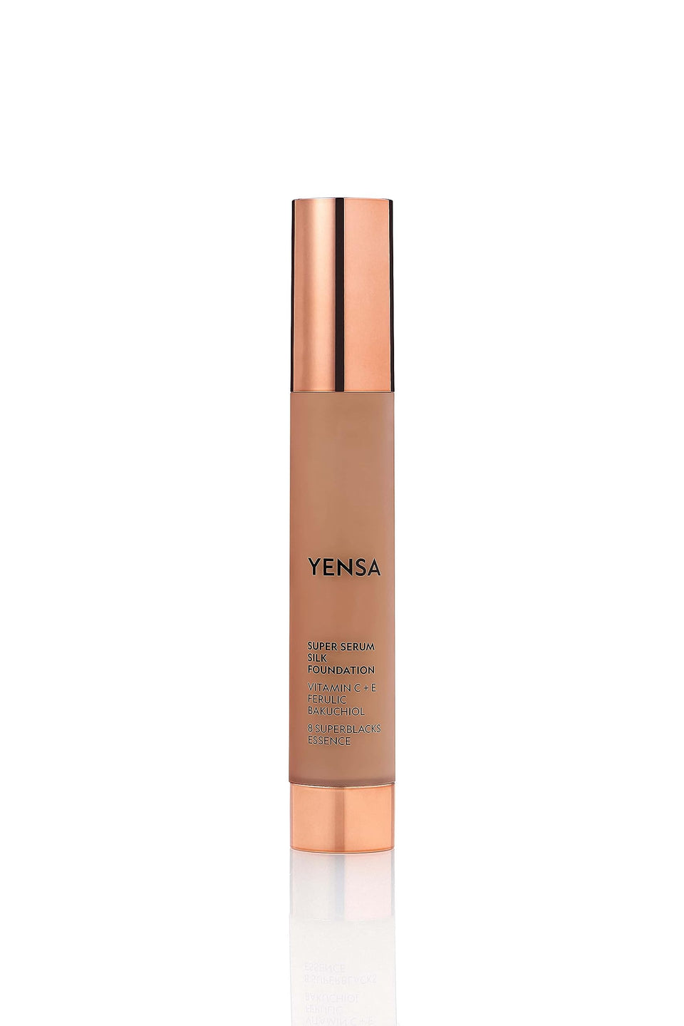 YENSA Super Serum Silk Foundation bottle with pump for hydrated full coverage.