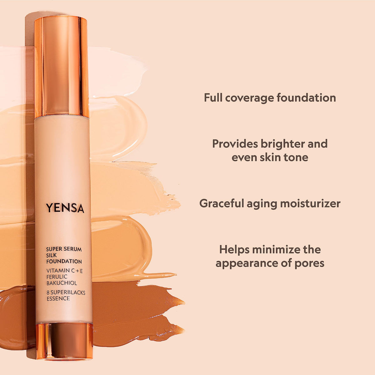 YENSA Tone Up Primer application demonstrates base prep for a smooth canvas.