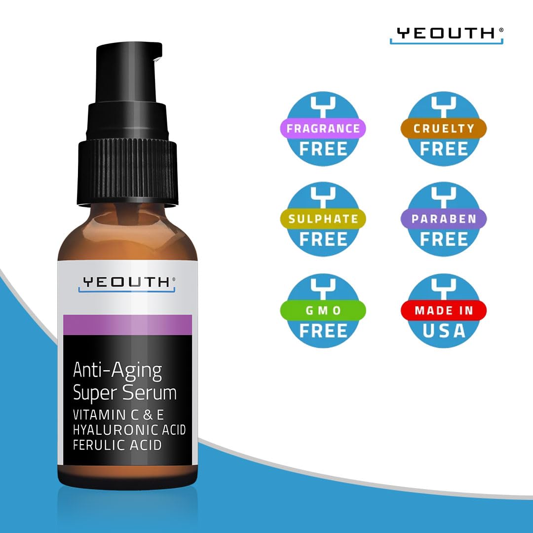 YEOUTH brand logo on packaging, conveying trustworthy skincare commitment.