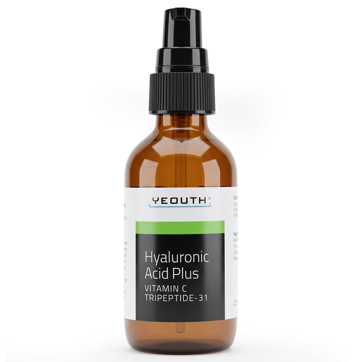 YEOUTH Hyaluronic Acid Serum bottle front view highlighting hydration boost.