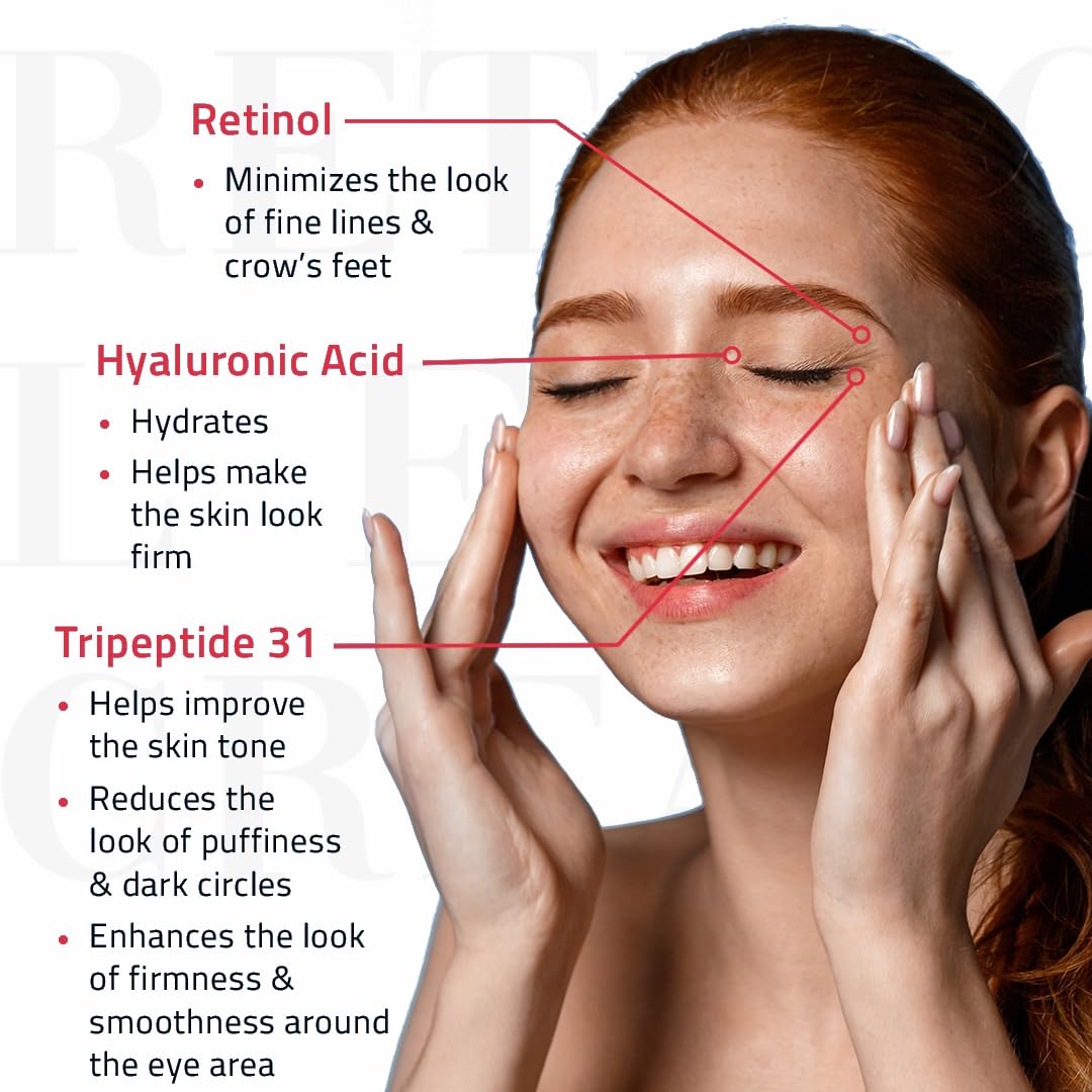 YEOUTH paraben-free, dermatology-tested formula for sensitive under-eye skin.