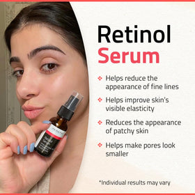 YEOUTH retinol serum texture swatch shows light non greasy finish