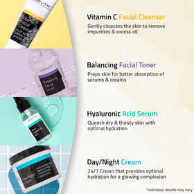 YEOUTH skincare set packaging close-up highlighting design and quality
