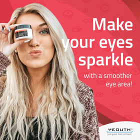 YEOUTH under-eye care routine shot for daily hydration around eyes