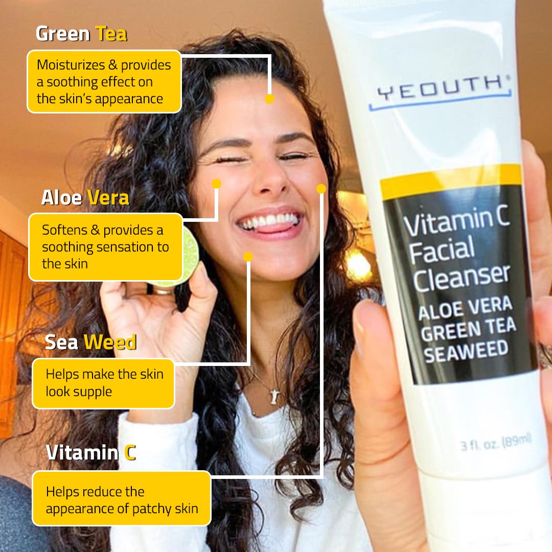 YEOUTH Vitamin C Cleanser foamy lather ready for daily use