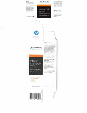 YEOUTH Vitamin C Serum USA manufactured label emphasizes quality