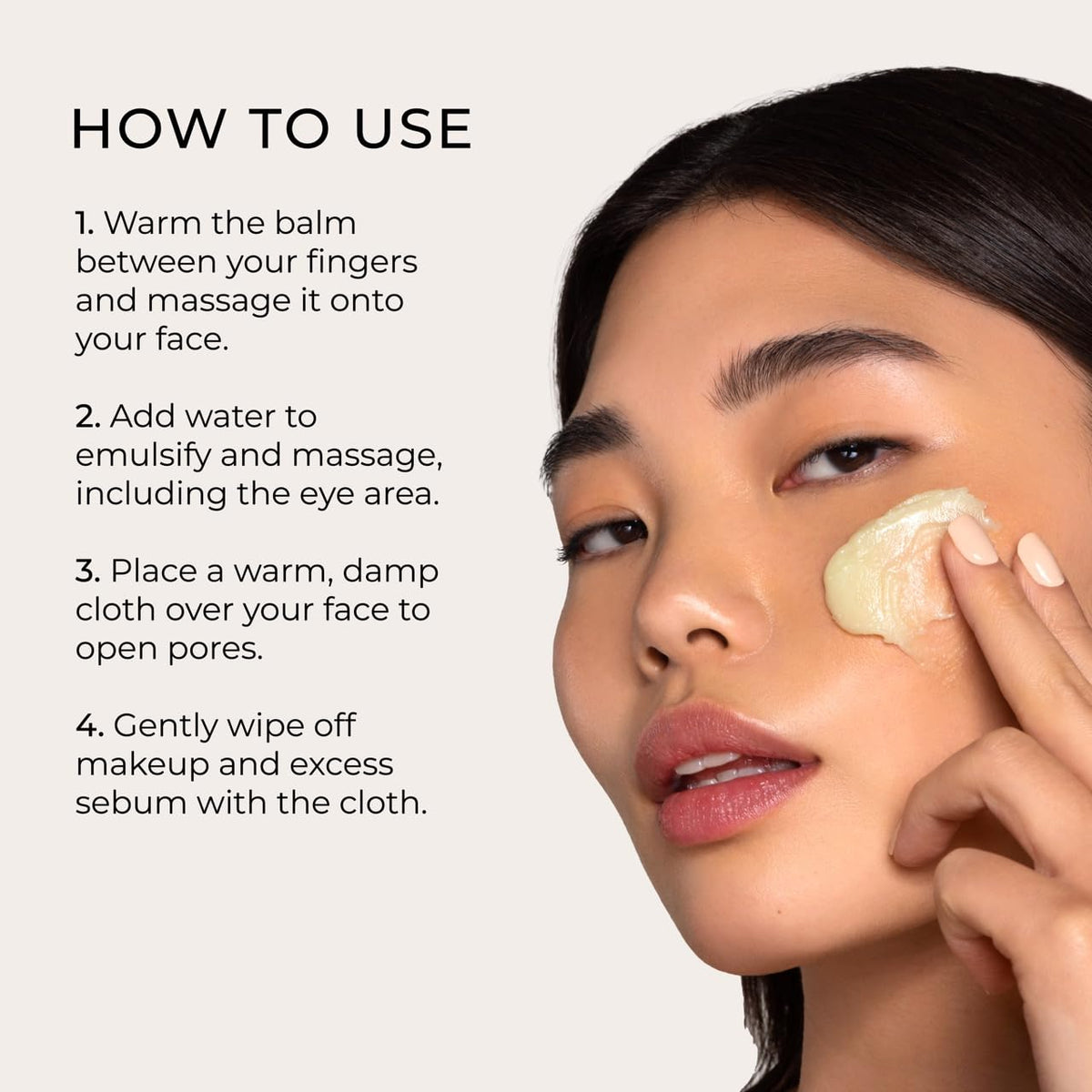 Yepoda Calm Balm delivers hydrated, glowing skin after cleansing