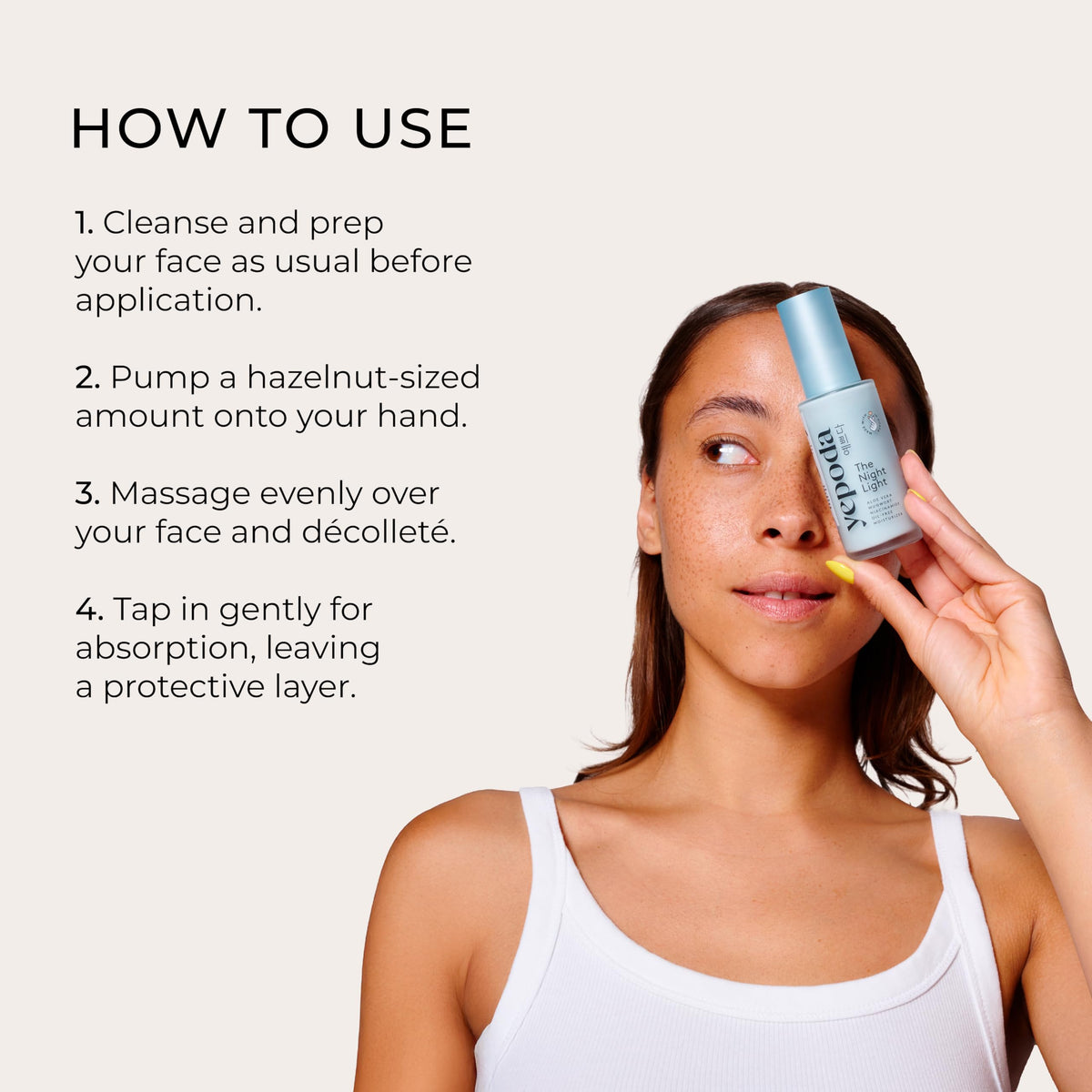 Yepoda Dermatologist-tested formula suitable for all skin types.