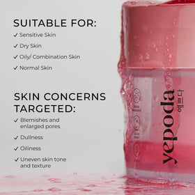 Yepoda Porefect Pad uses AHA, BHA, and PHA exfoliants for smoother texture.